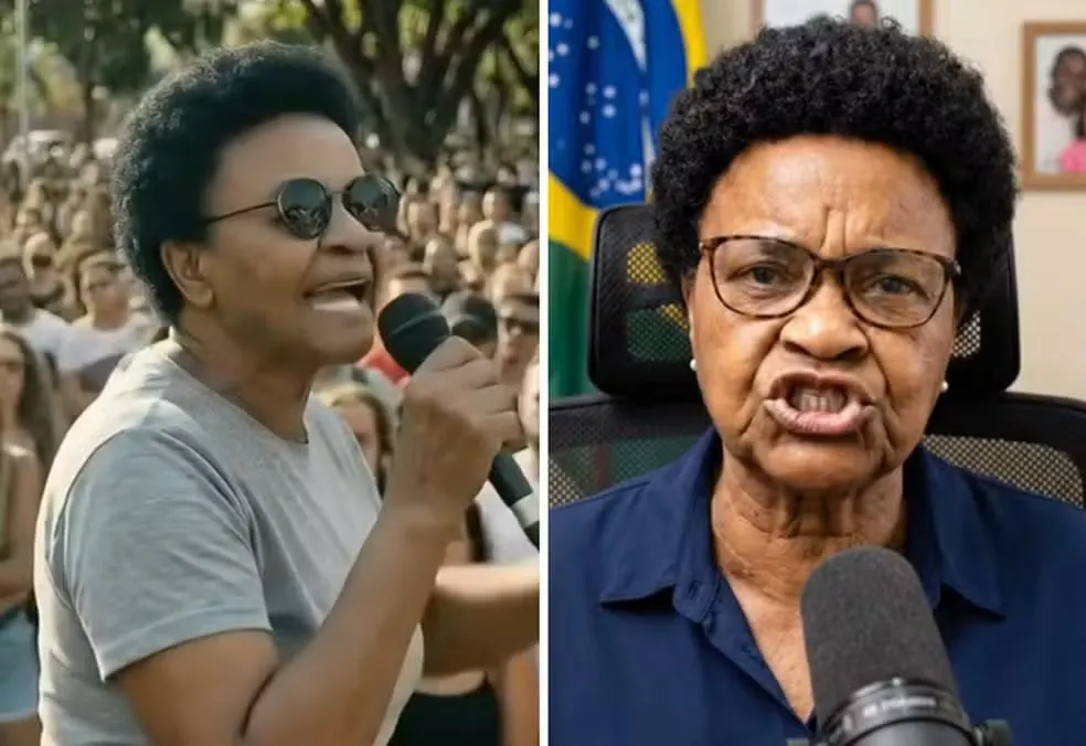 Dona Maria, personagem criada por inteligência artificial — Foto: Reprodução