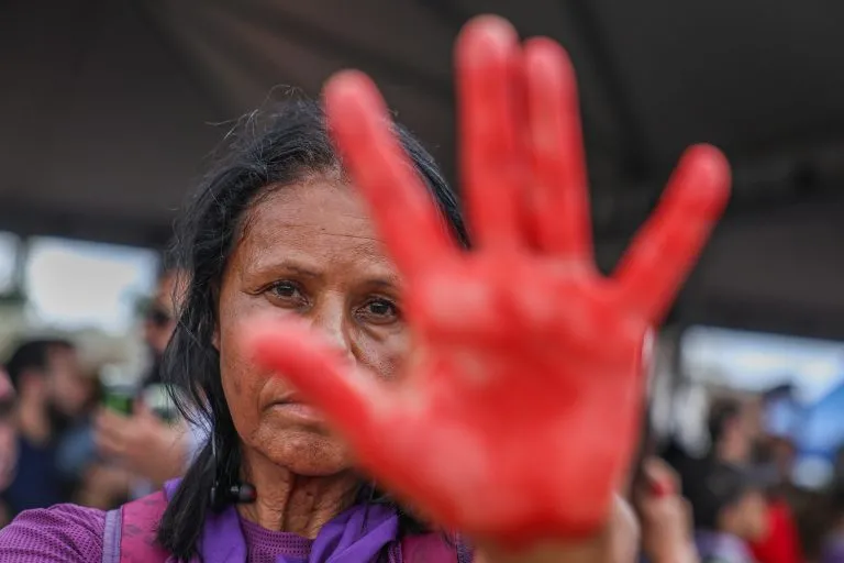Ato contra o feminicídio em Brasília em 2025 Fonte: Agência Câmara de Notícias