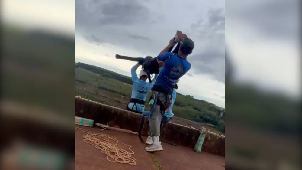Testemunha diz que funcionários retiraram câmera de jovem após salto sem corda em SP